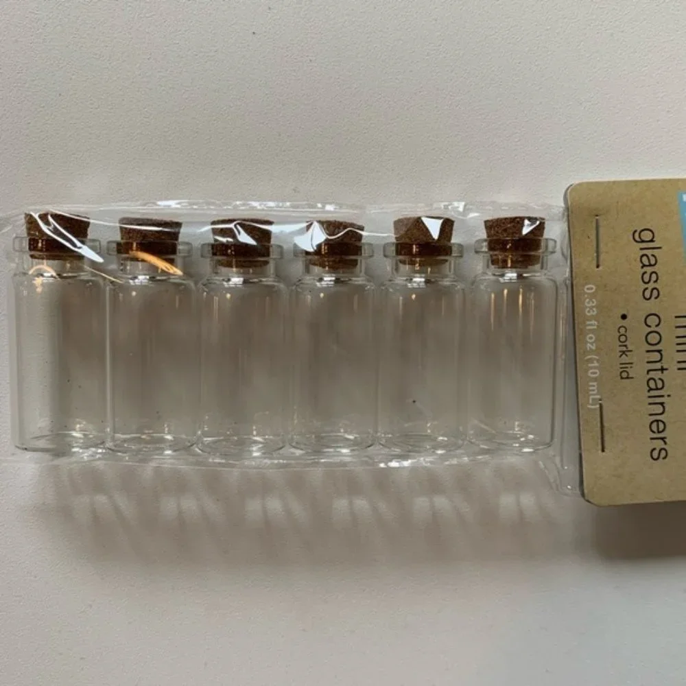 Mini Glass Vials with Cork Lids‎